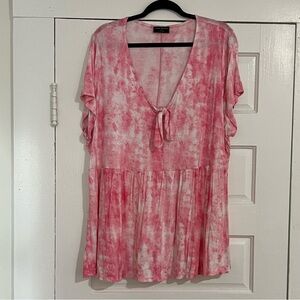 Lane Bryant tie front top